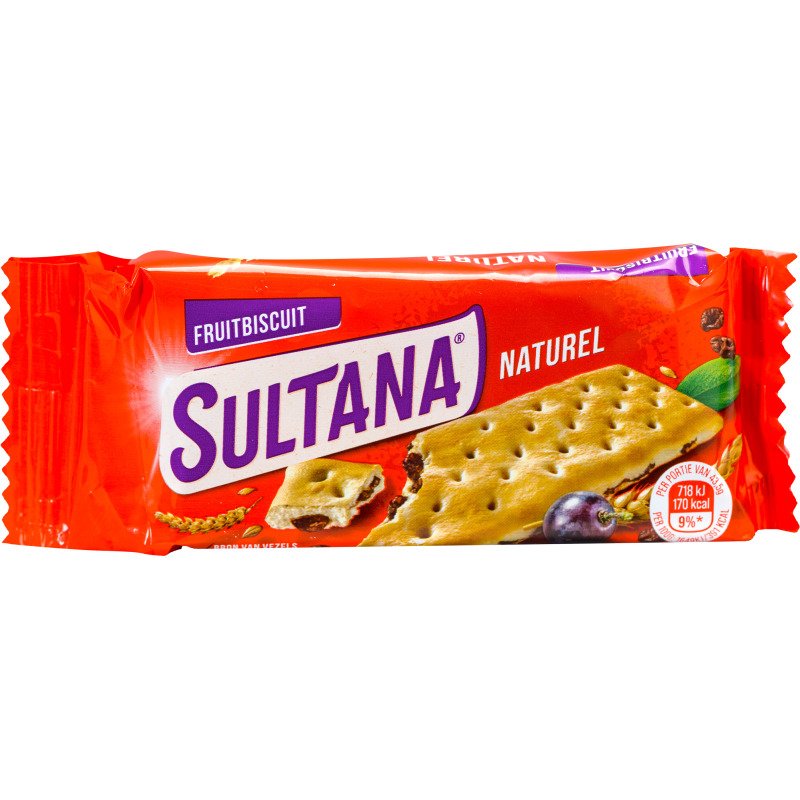 Sultana Fruitbiscuits Naturel x 3 - Étui de 43 g