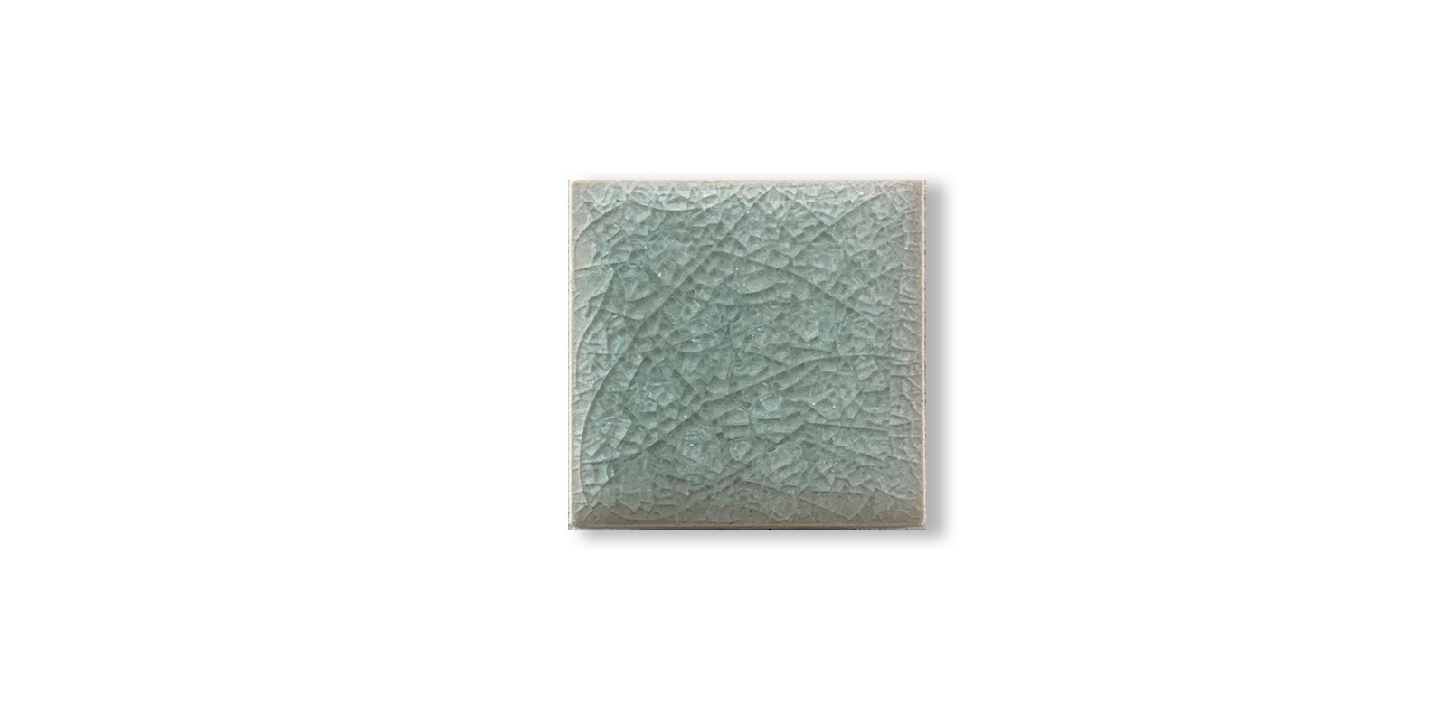 Fliese 'Craquele' weißgrün, L 5 cm, B 5 cm von fischer's lagerhaus