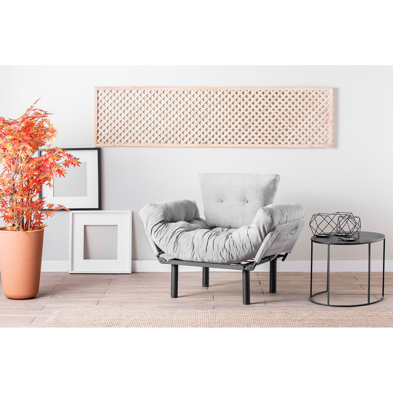 Atelier del Sofa Fauteuil Nitta gris - 60x53x45 cm