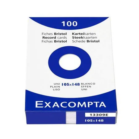 Exacompta 13309E Karteikarten, weiß