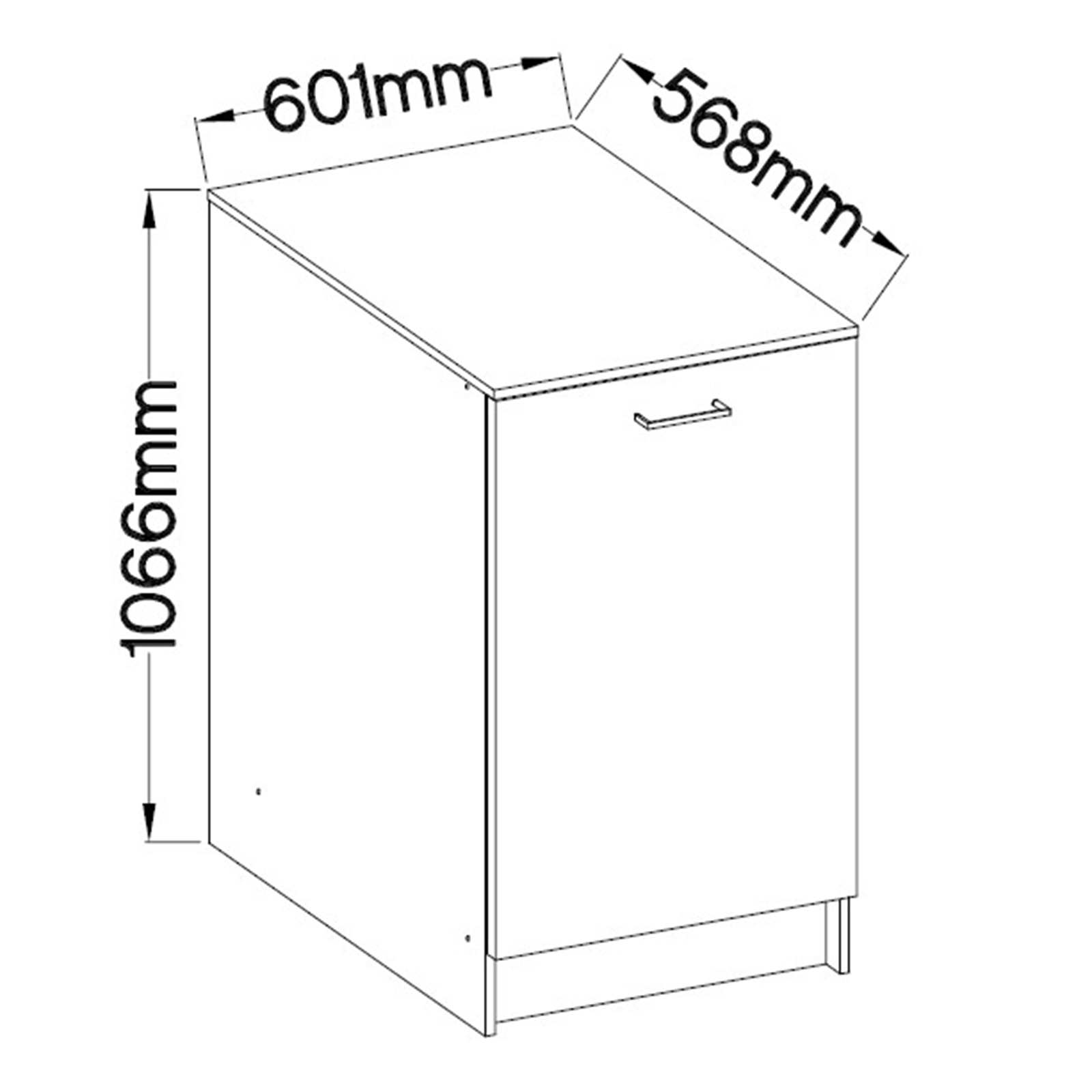 Single-Küche - Betonoptik - weiß matt - mit Kochfeld und Spüle - 160 cm