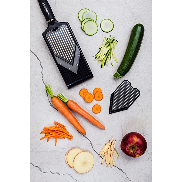 Mandoline en V réglable avec lame à julienne Microplane