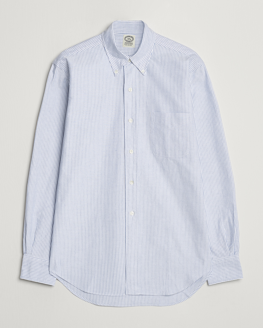 Kamakura Shirts Vintage Ivy Oxford Button Down Shirt Blue Stripe