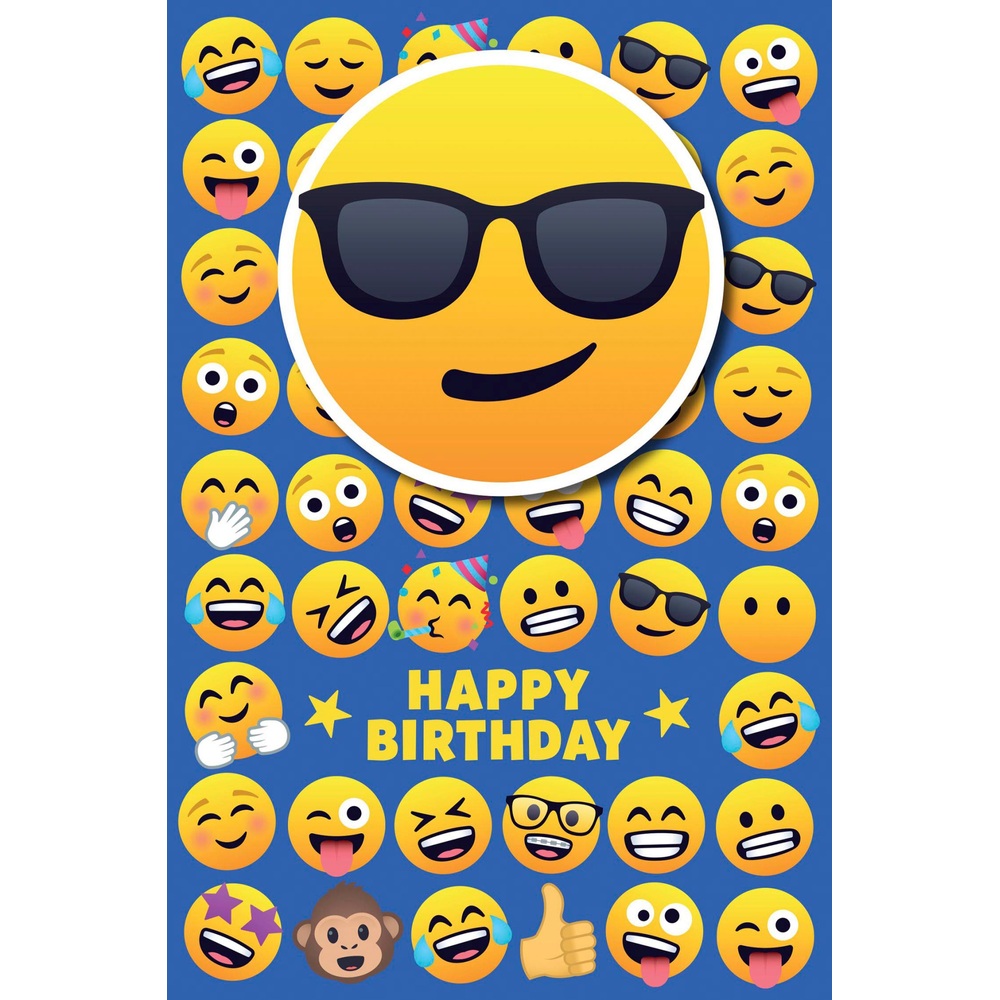 Joy Pixels – Smiley-Geburtstagskarte