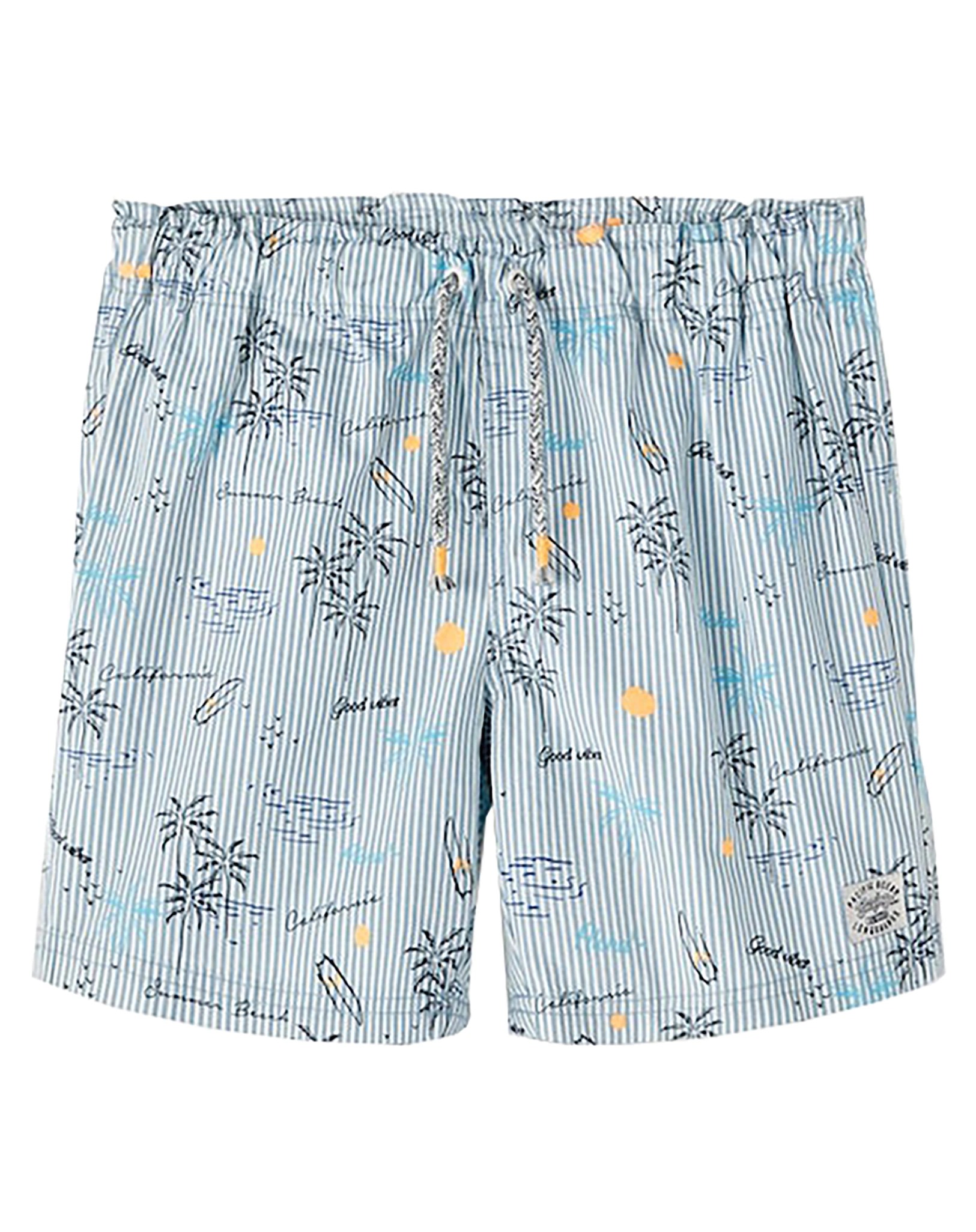 Badeshorts NKMZAGLO in ashley blue