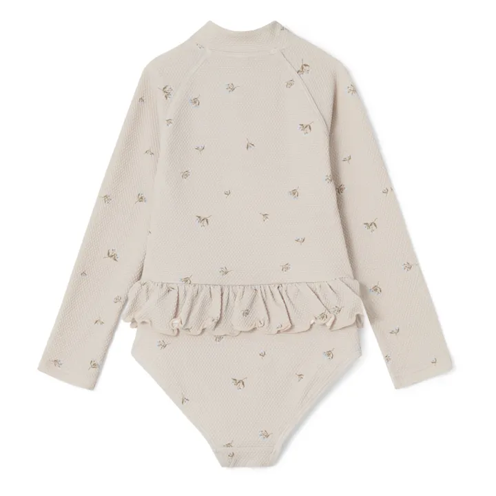 garbo&friends Maillot de Bain Anti-UV Fleuri | Ecru