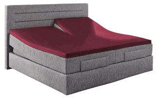 Vario Split-Topper-Spannbetttuch 180/200 x 200/220 cm bordeaux