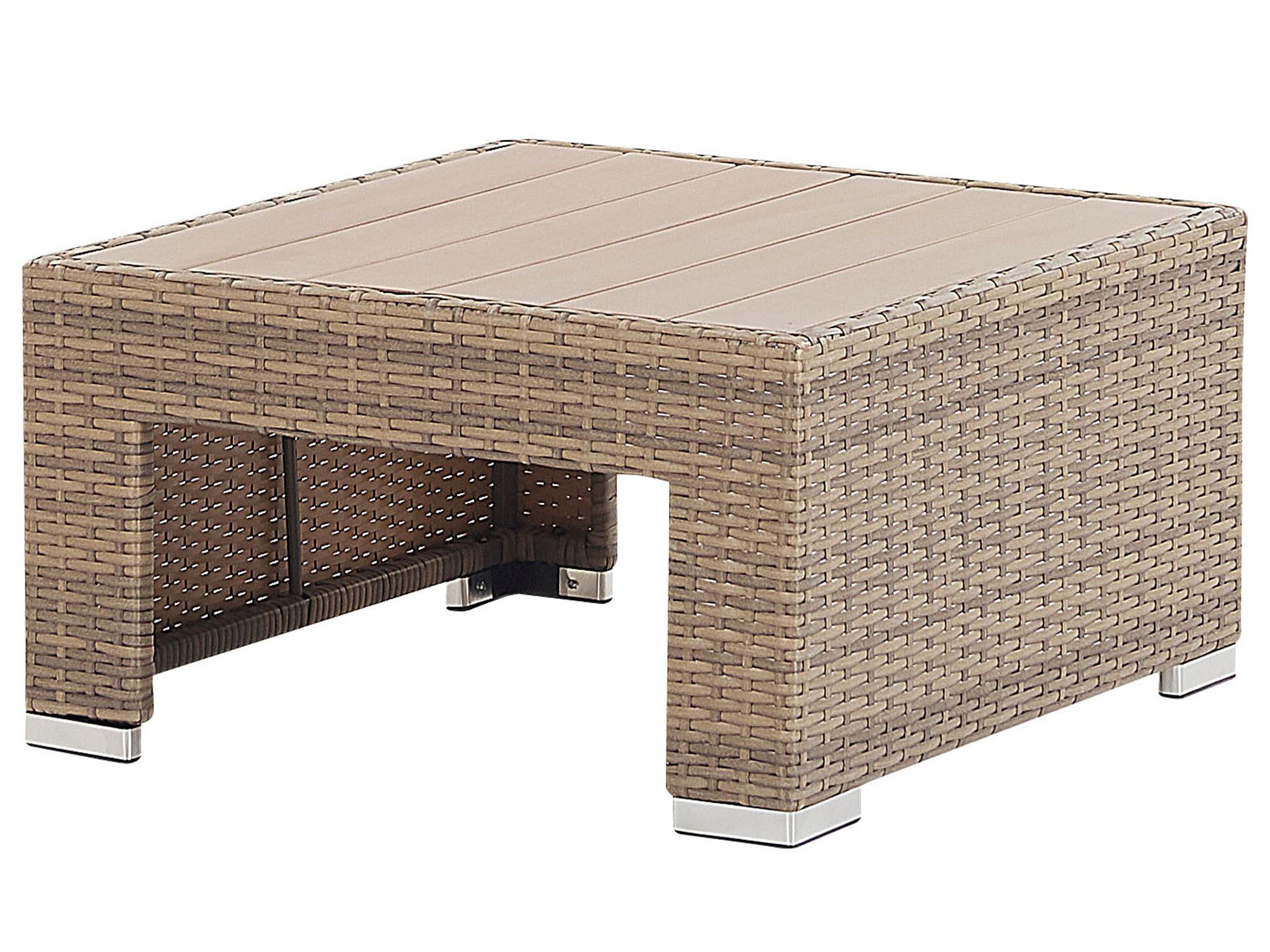 Loungeset met tafel 5-zits COCCOLIA modulair PE rotan Beige