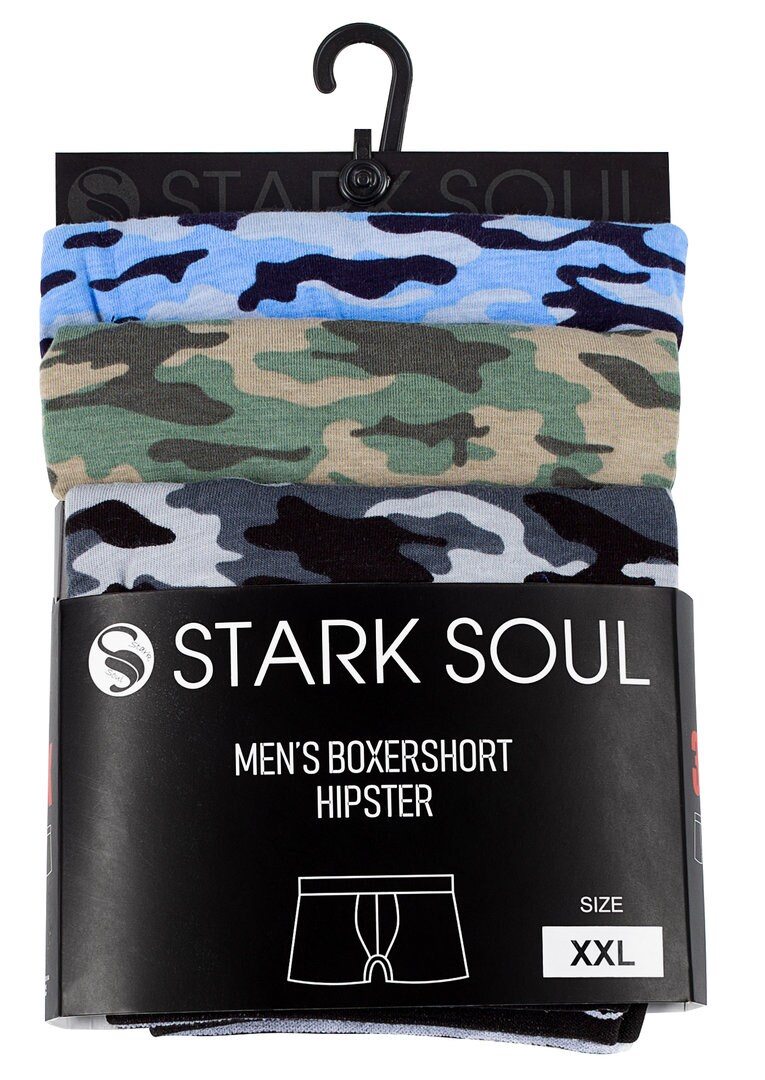 Stark Soul® Boxershorts 3'er Pack, Camouflage
