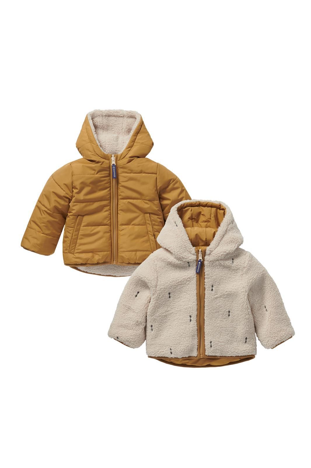 Noppies Baby Winterjas Ordway - Reversible - Minimal Pattern Med.blue