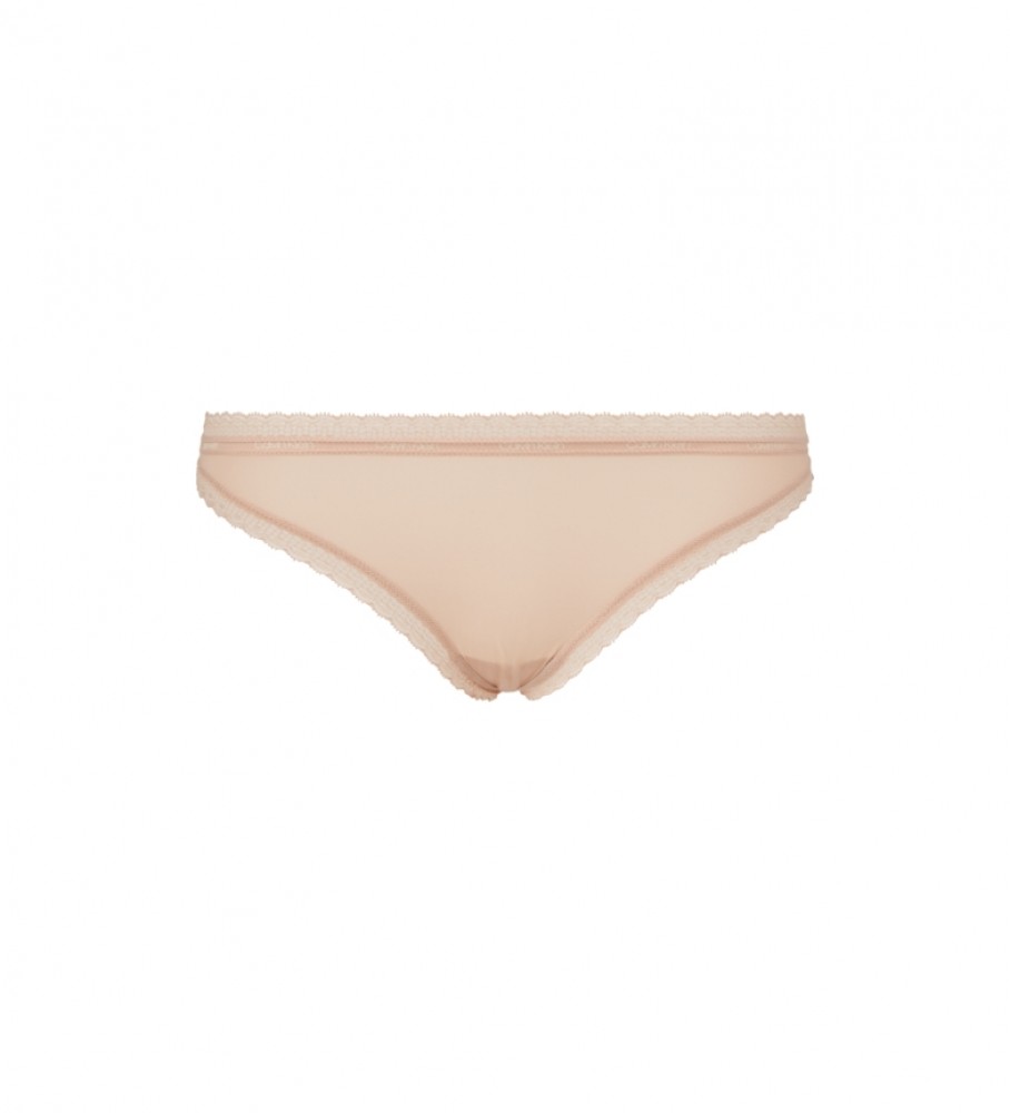 Calcinha de biquíni rosa da Calvin Klein