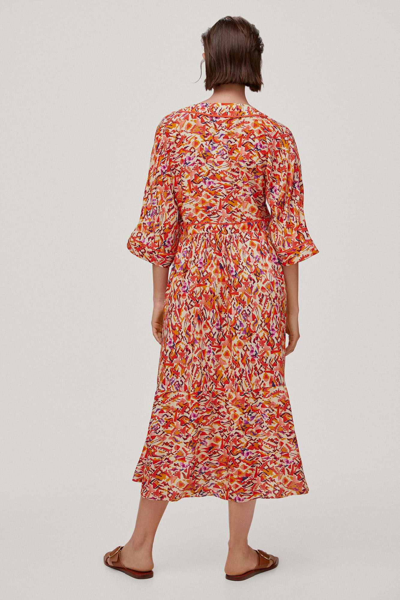 Vestido túnica com estampa geométrica. - Vários modelos