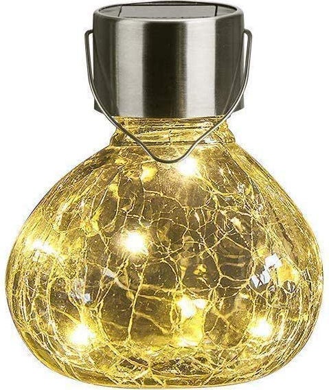 Intratuin solar hanglamp transparant D 10 H 11 cm