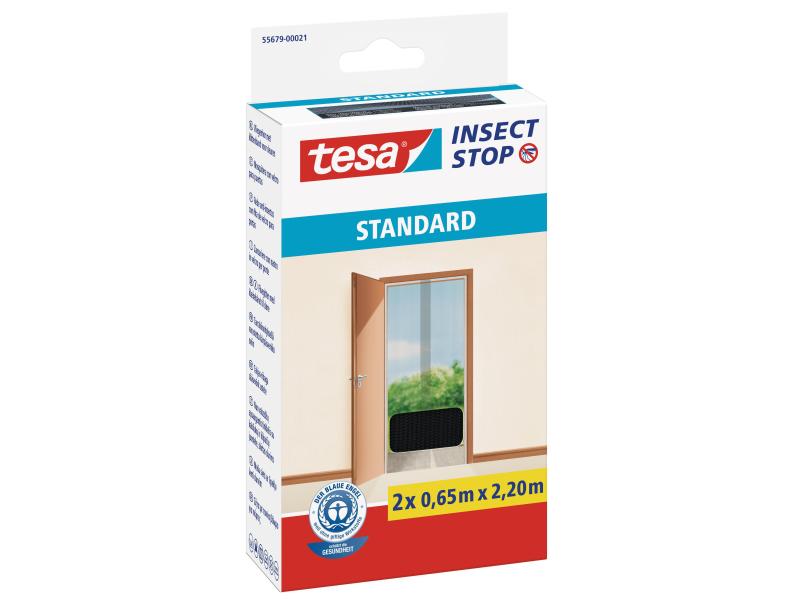 tesa Fliegengitter Insect Stop Standard Türen anthrazit Insektenschutz für Türen, anthrazit