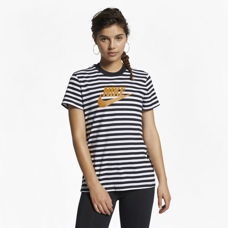 Nike Sportswear Print Ss Top Hvid
