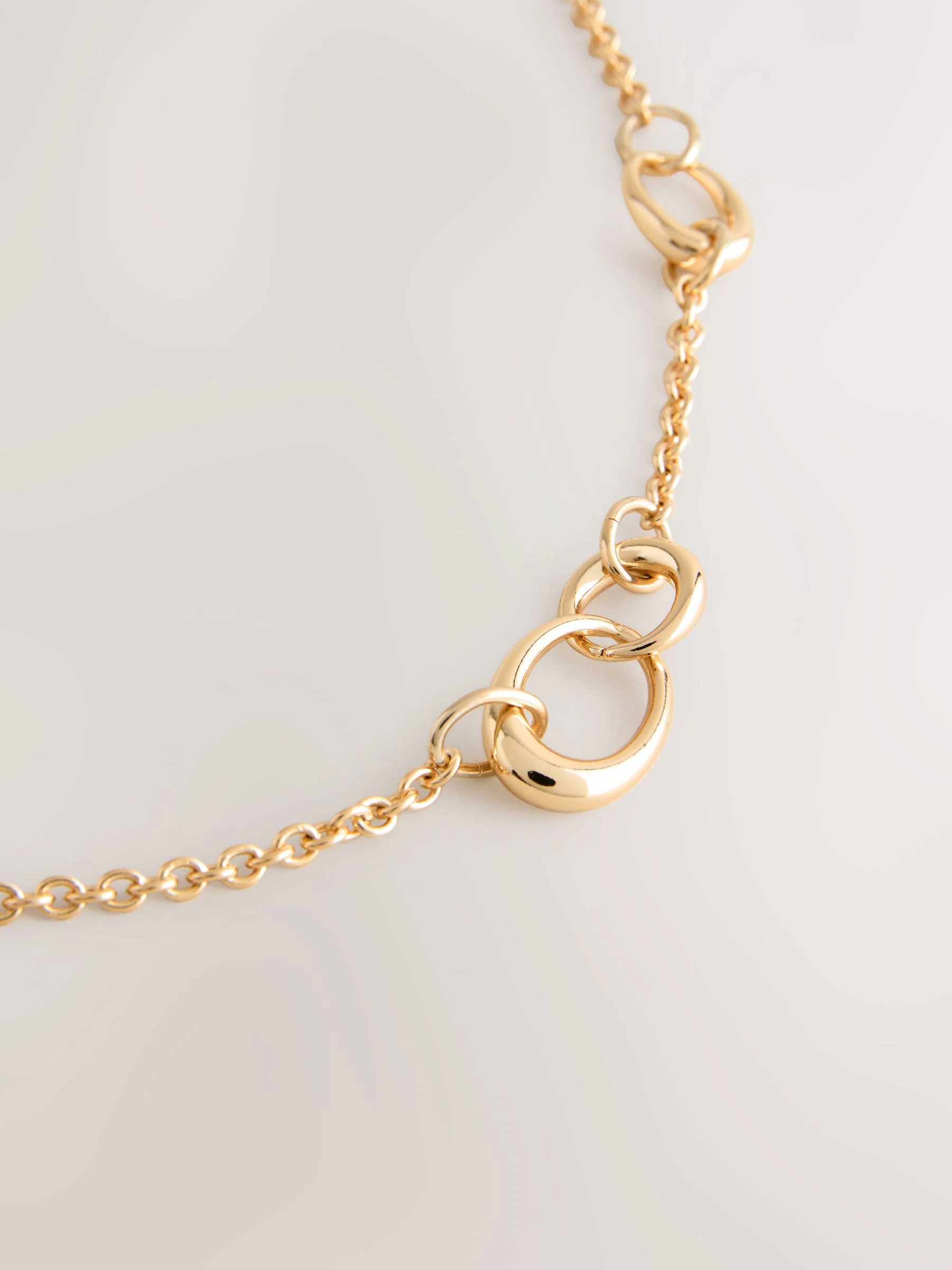 Goudkleurig - Lange schakelketting