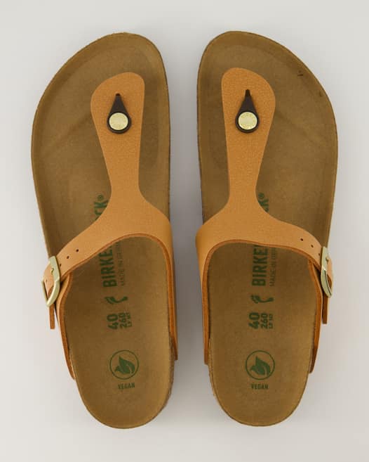 Birkenstock Gizeh Vegan Zehentrenner in Braun