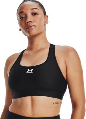 Under ArmourHeatGear Armour Mid Padless Sports Bra - schwarz