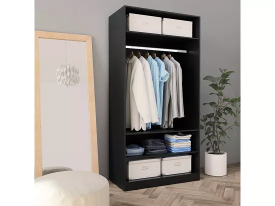 Garde-robe Noir 100 x 50x200