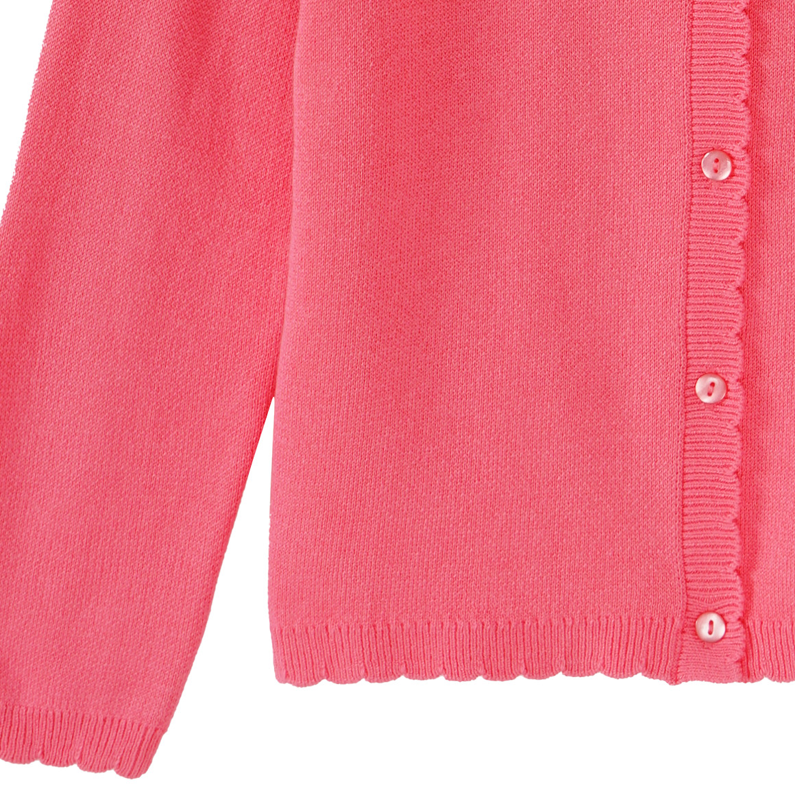 Topolino Mädchen Cardigan mit Knopfleiste koralle