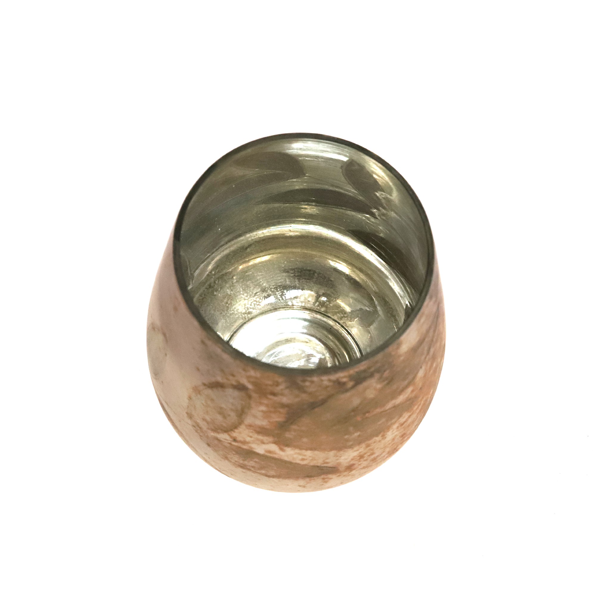 Windlicht 'Abet', antik-silber, Ø 14 cm, H 15,5 cm von fischer's lagerhaus