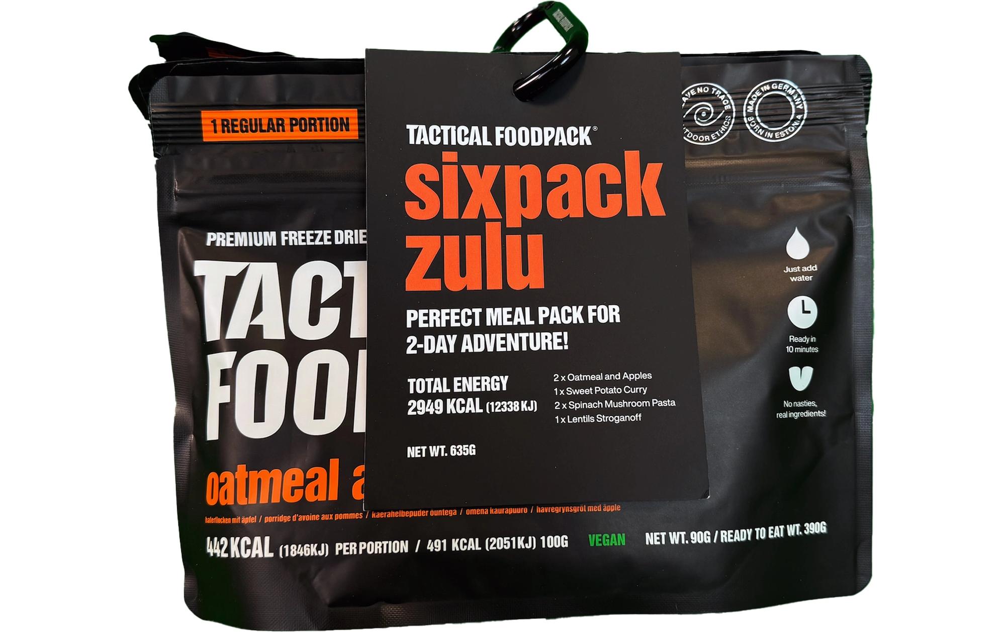 Hauptgericht Sixpack ZuluTrekking-Fertiggerichte