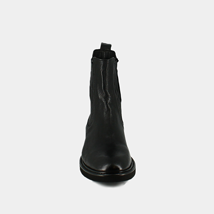 Chelsea boots  en cuir vielli noir