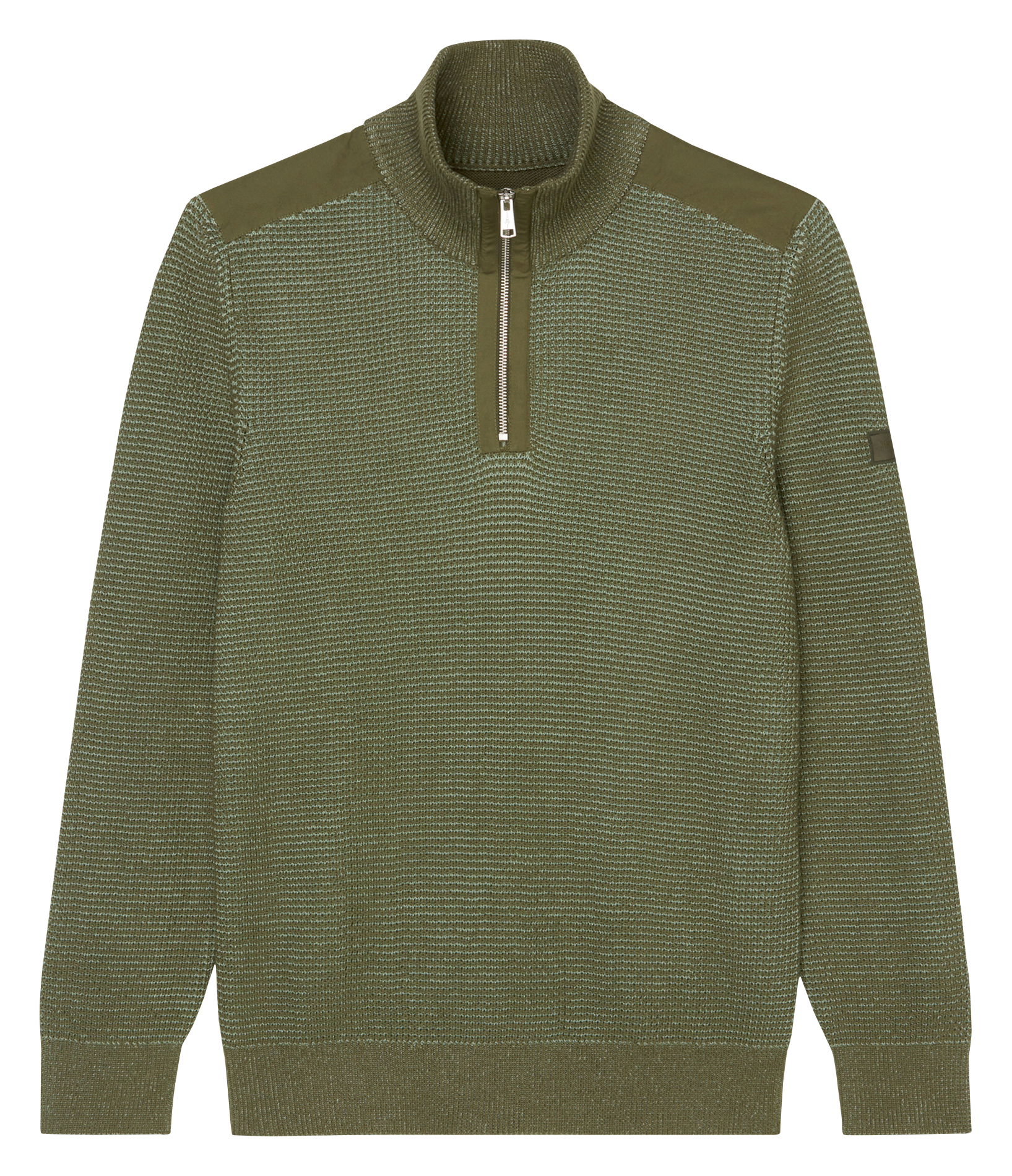 Pull droit en coton | Vert