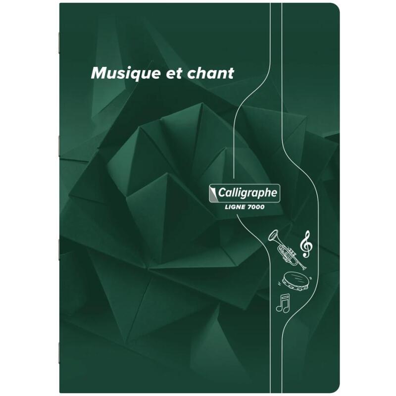 Musique & Chant piqué 7000 A4 48 pages grands carreaux/portées 70 g - Assortis
