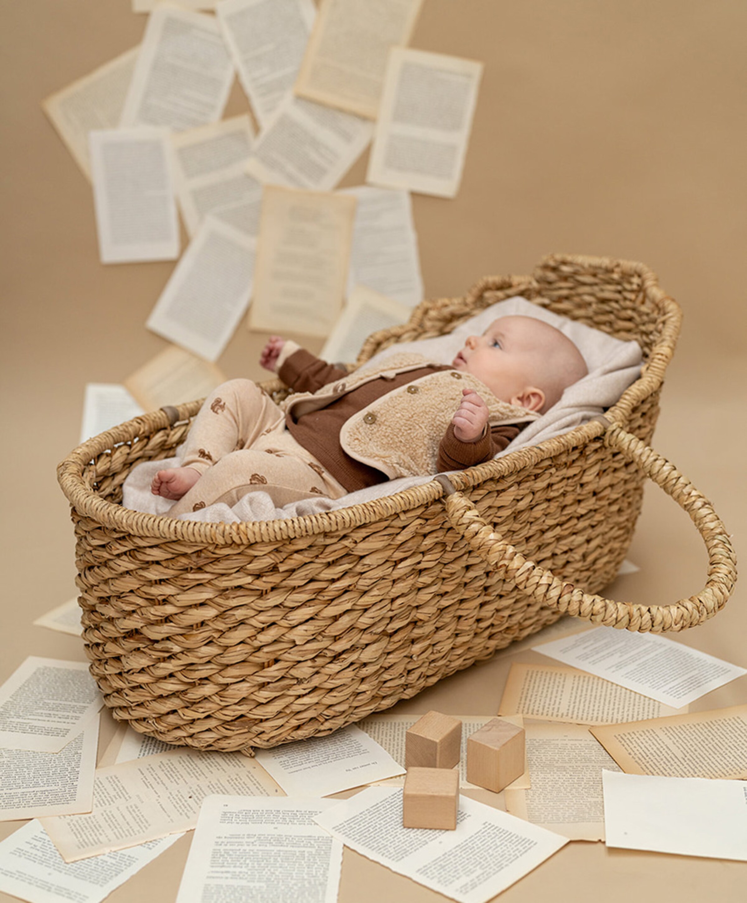 A Tiny Story Meisjes gilet beige