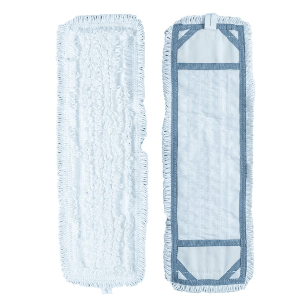 (2er Set) Ersatz Baumwoll Pad Wiederverwendbares Reingungs Tuch für CrystalMop (54066) - Weiss