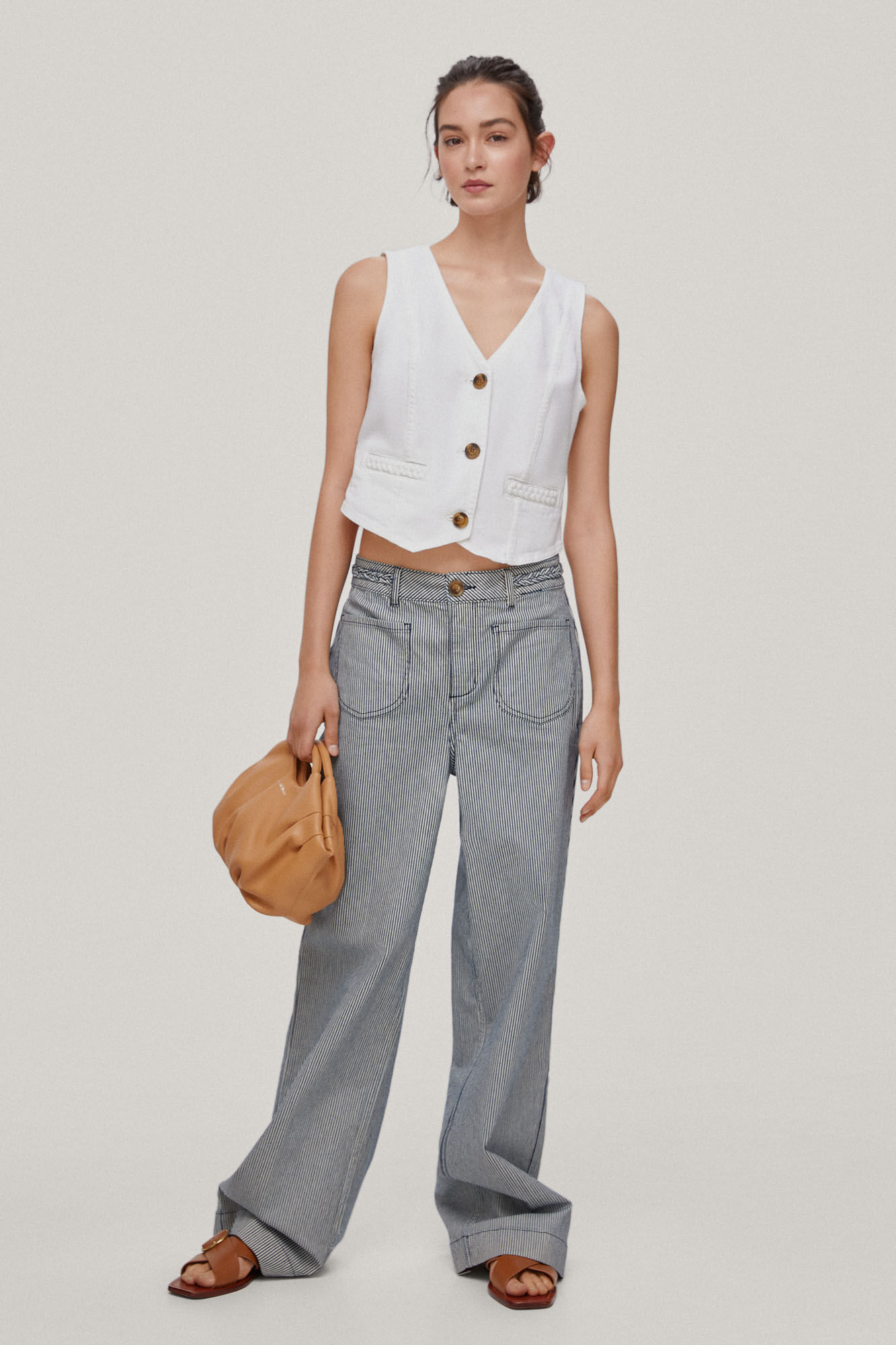 Colete jeans - Cru