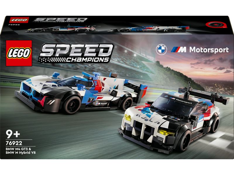 LEGO® Speed Champions BMW M4 GT3 & BMW M Hybrid V8 Rennwage Detailgetreu nachgebildetes Bau- und Spielset