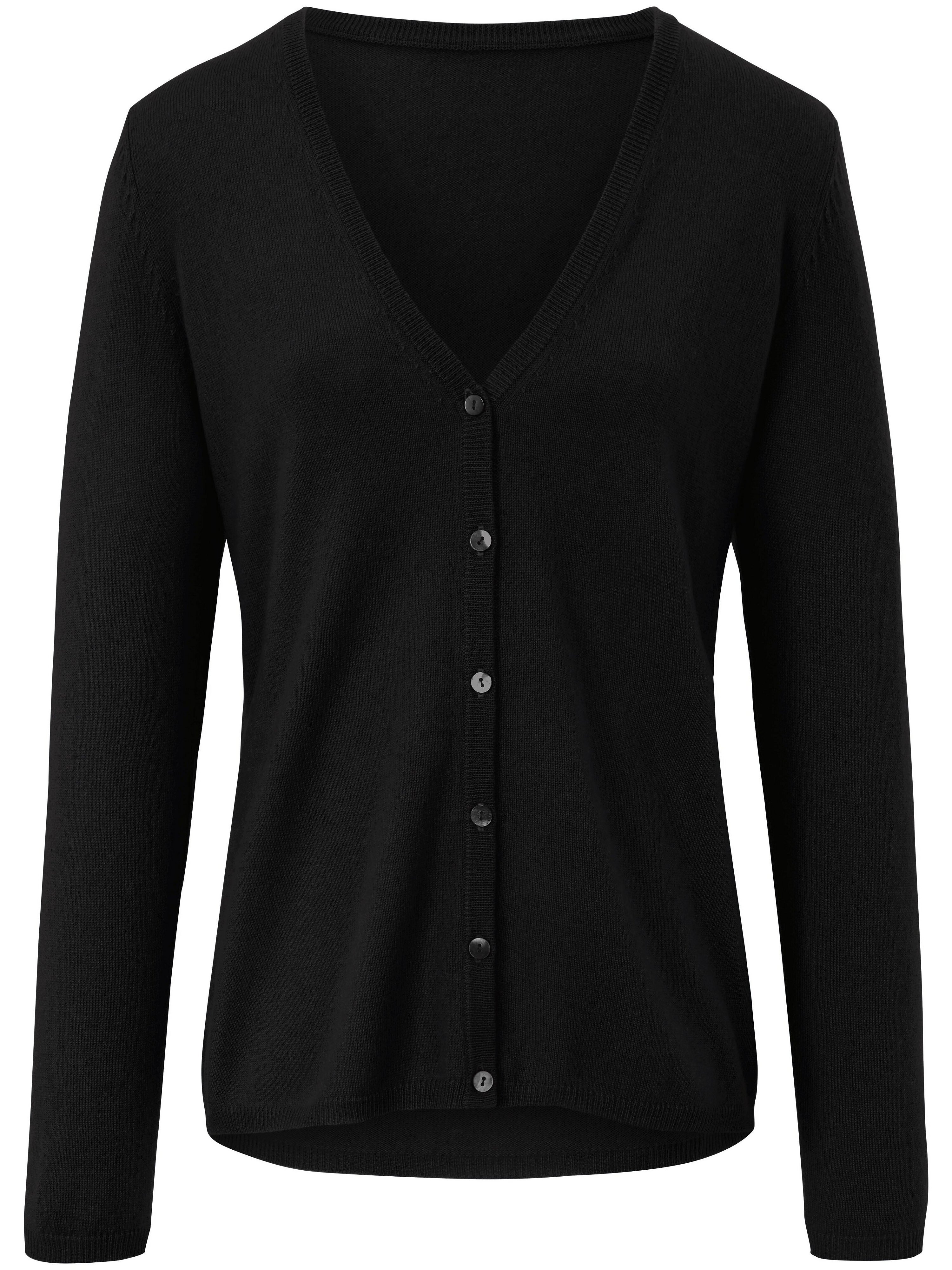 Strickjacke mit tiefem V-Ausschnitt