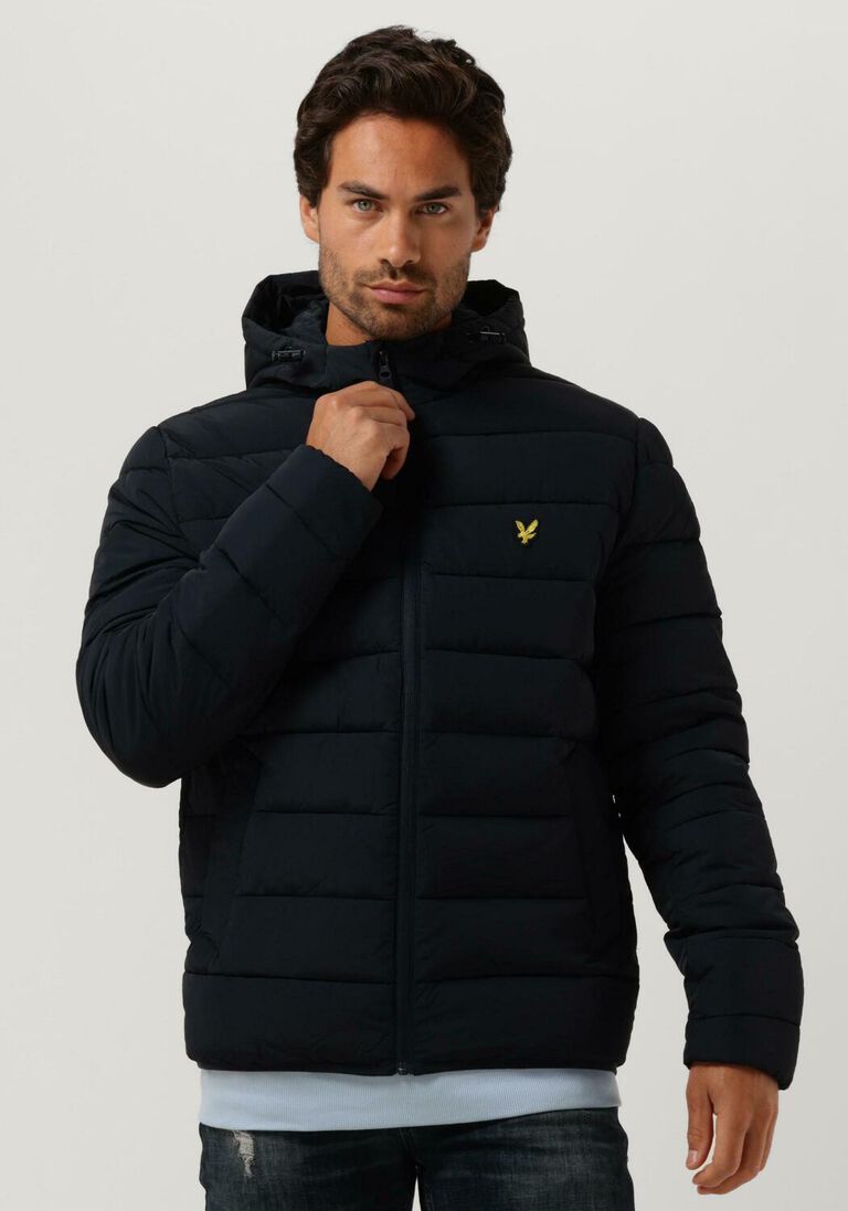 LYLE & SCOTT blauwe lyle & scott gewatteerde jas lightweight puffer jacket