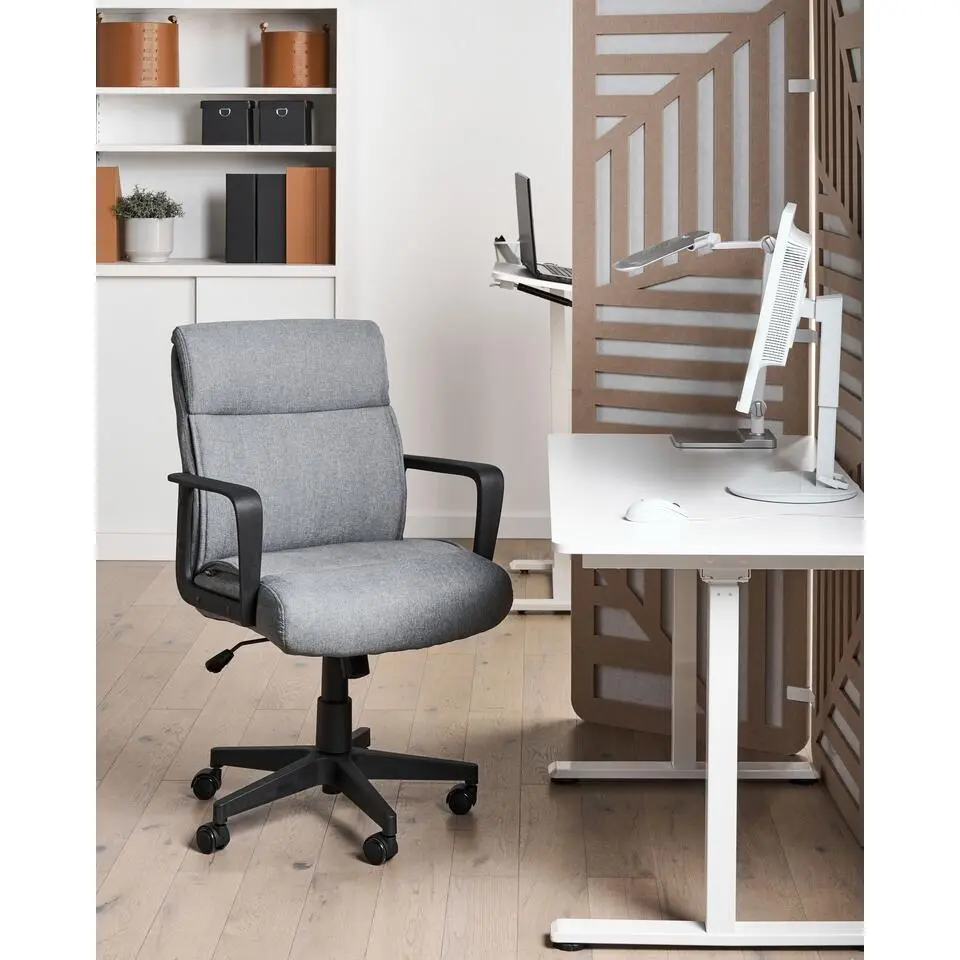 BYRON - Bureaustoel - Grijs - Stof