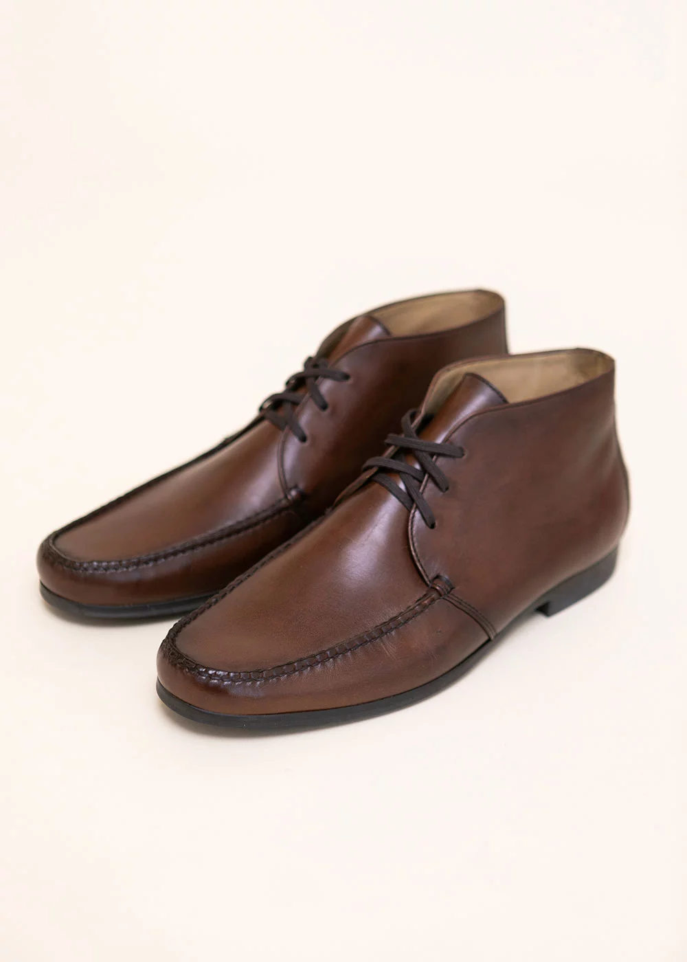 R CHUKKA CUIR CHESNUT