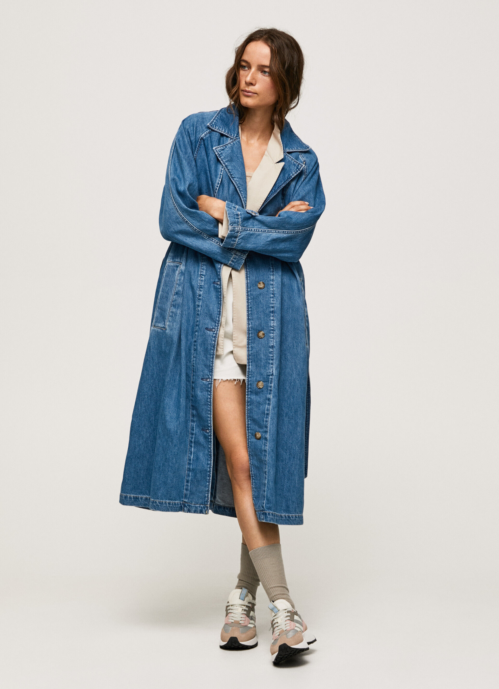 TRENCH COAT JEANS OVERSIZED - jeans
