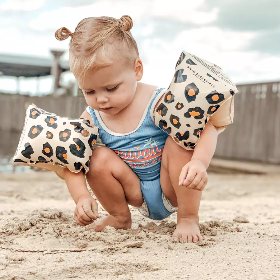 Swim Essentials Schwimmflügel Panther Beige (0-2 Jahre)
