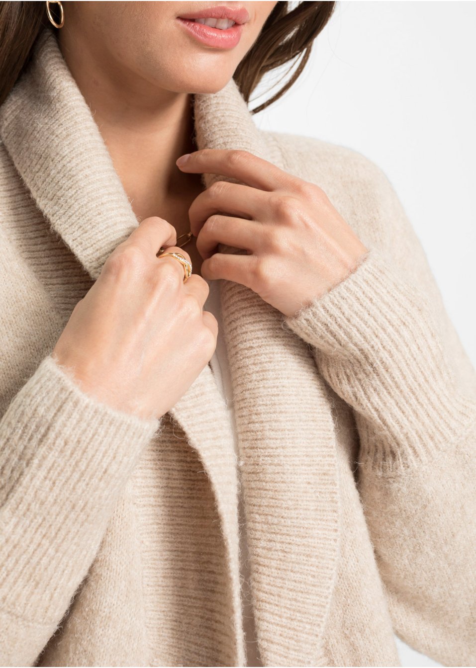 Gilet long en maille