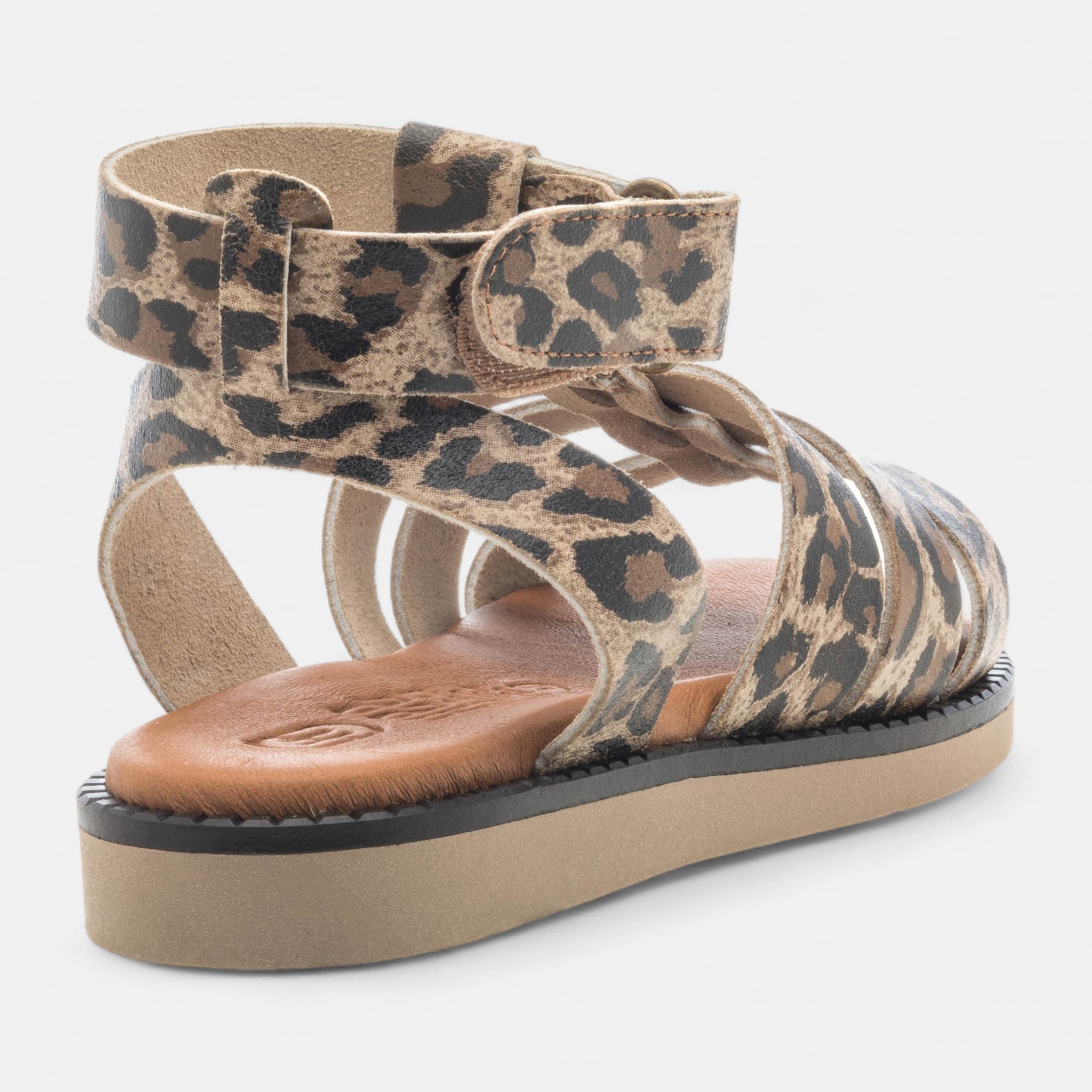 Sandales Femme en cuir multicolore