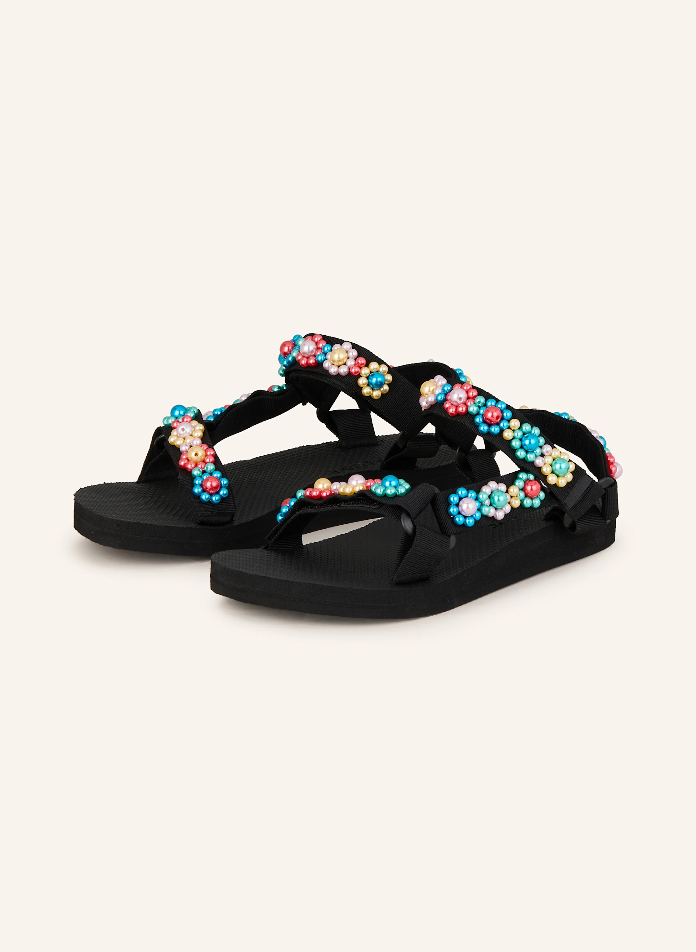 ARIZONA LOVE Sandalen TREKKY mit Schmuckperlen