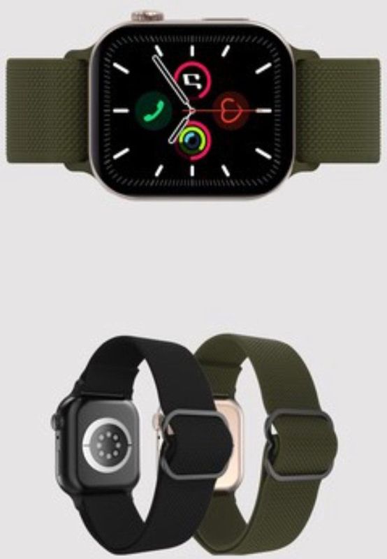 Just In Case - Urban Textura Strap - Groen - Apple Watch 44-49mm
