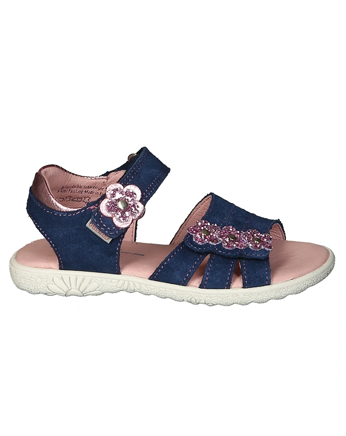 Sandalen GLITTER METALLIC in navy/candy