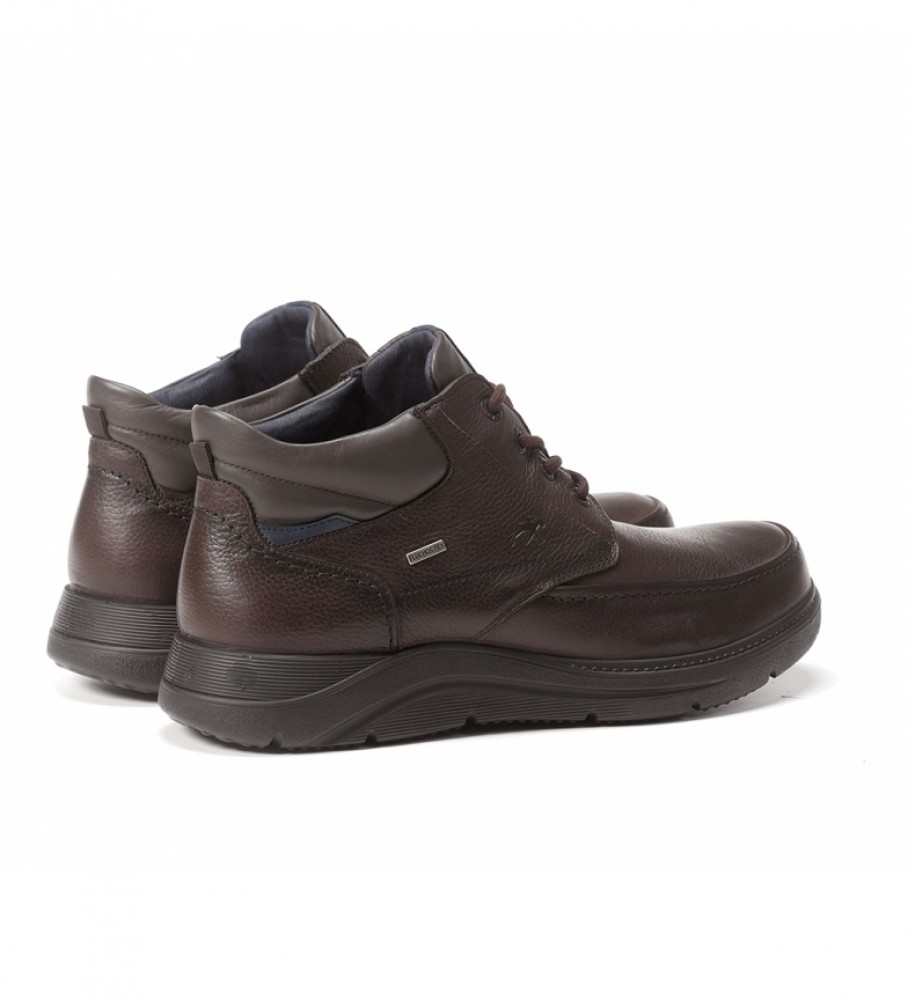 Botas de couro Fluchos F1311 marrom escuro