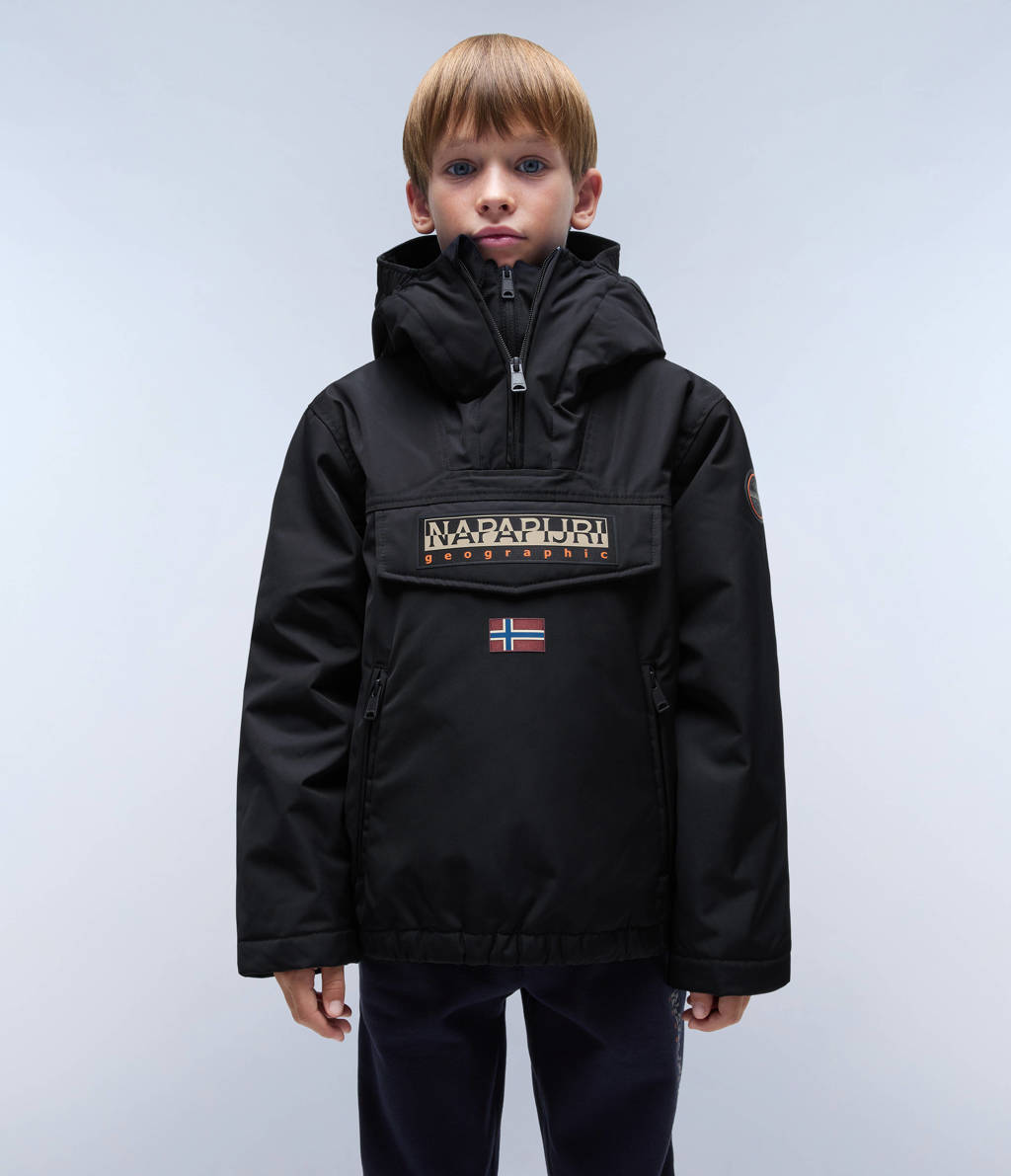 Napapijri winterjas met logo zwart