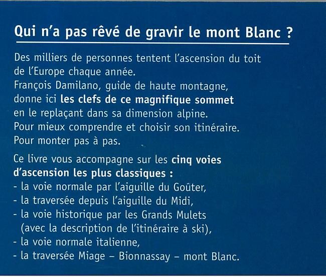 JM EDITIONS - MONT BLANC 4810M 5 VOIES POUR LE SOMMET