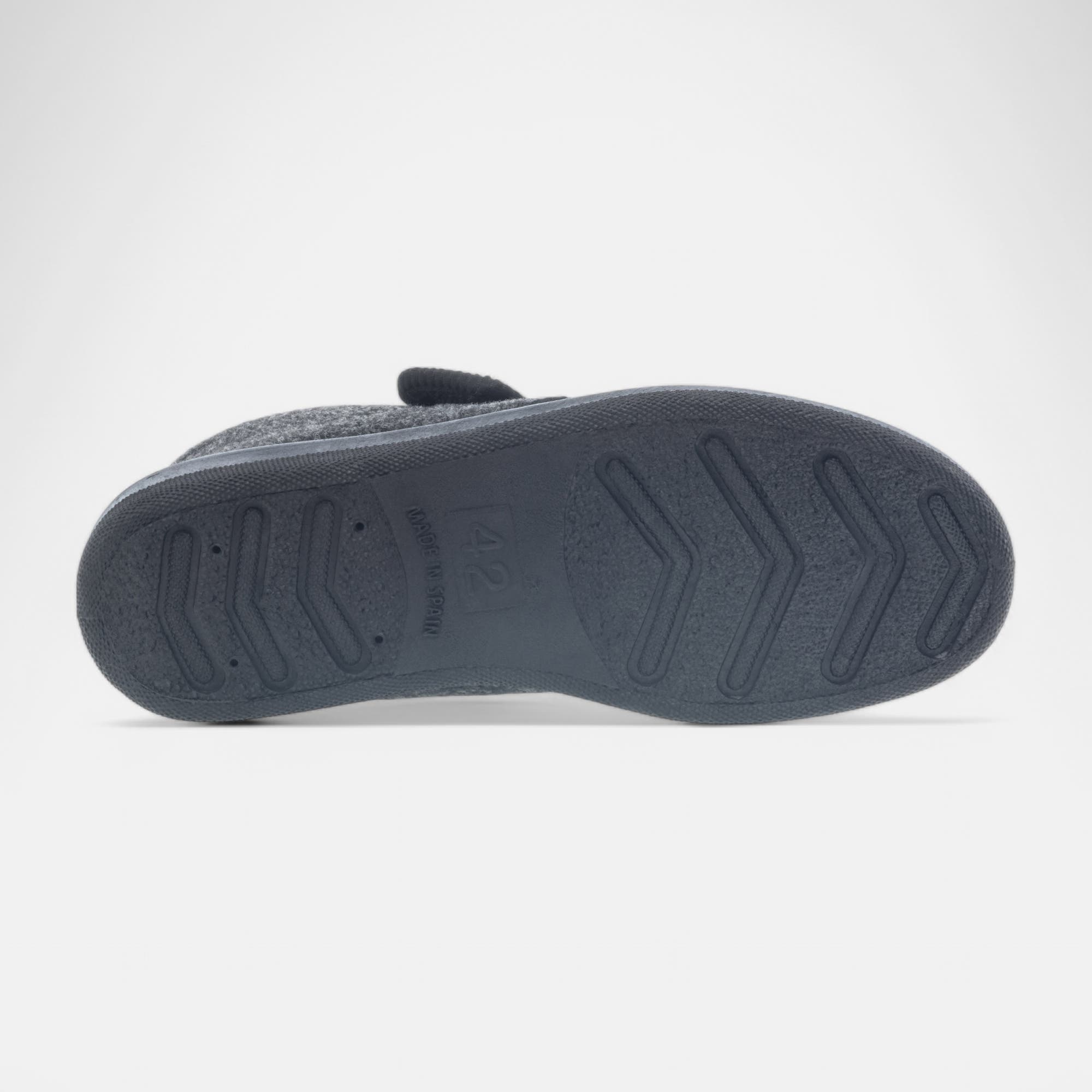 Pantoufles attaches velcros Homme noir