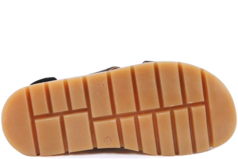 BISGAARD AIYA SORT GLAT SKIND SANDAL