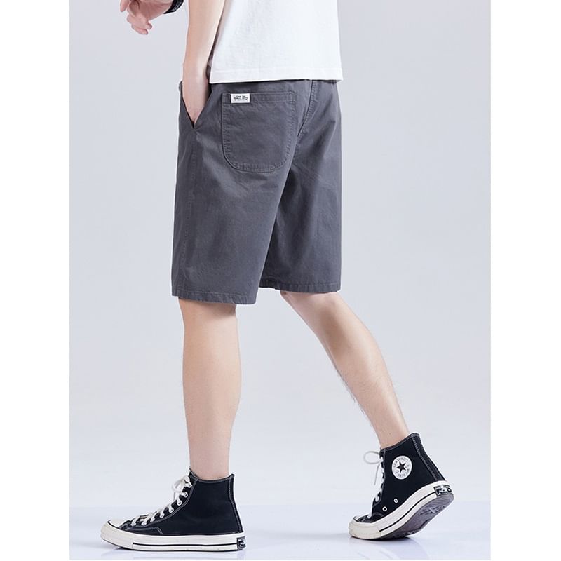 Zentrus - Effen shorts met trekkoord in de taille / Effen sweatshorts met elastische taille